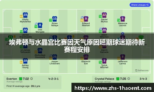 埃弗顿与水晶宫比赛因天气原因延期球迷期待新赛程安排